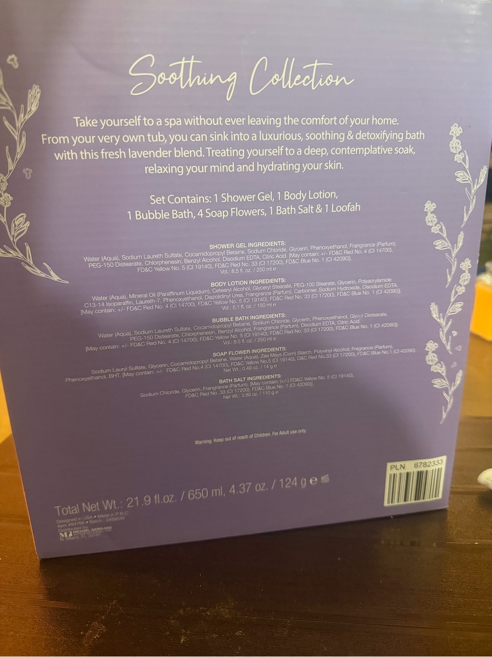 Elmtree & York Fresh Lavender Women Bath & Body Gift Set - Purple - Picture 2 of 2
